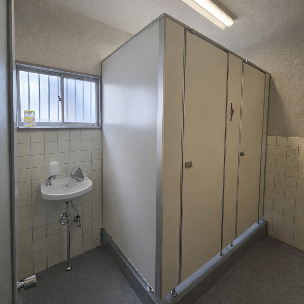 座間市の工場｜新規トイレブース｜完成写真