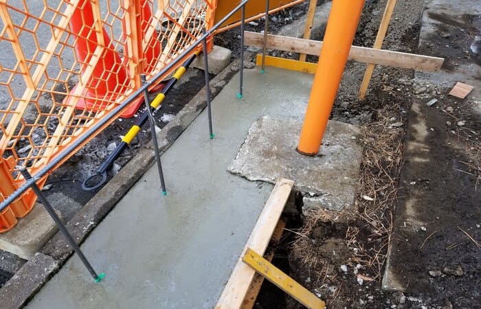 基礎工事配筋様子