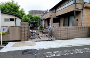 庭解体工事様子