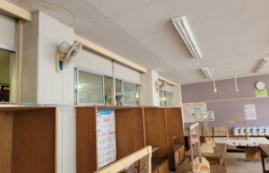 学校改修施工前の様子