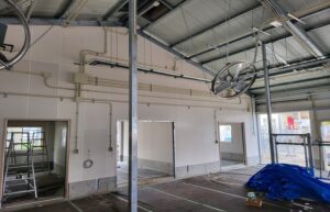 NFボード施工仕上げ様子