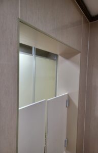 メラミン化粧板完成様子