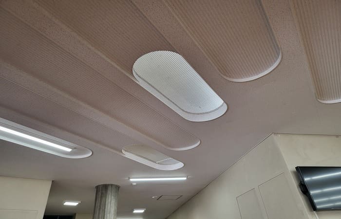 岩綿吸音板板完成