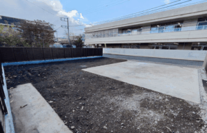 外構、空き地、施工前様子