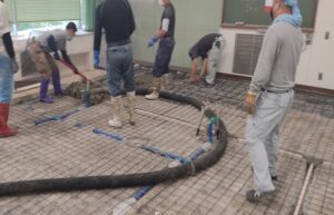 コンクリート打設様子