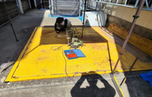 ケレン清掃様子