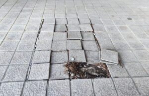 外部タイル施工前