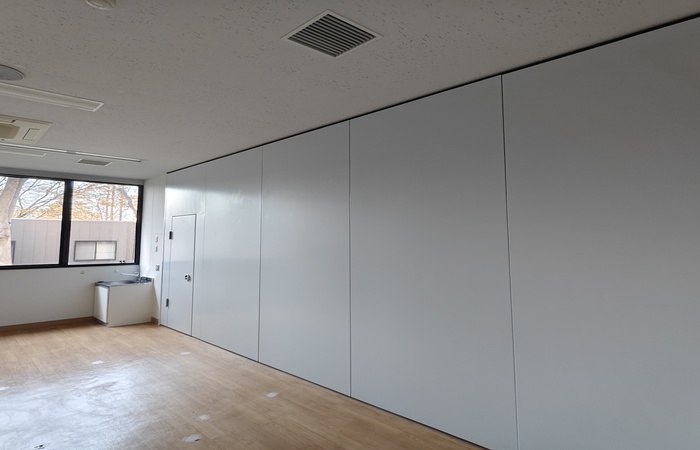 スチールパーテイション完成