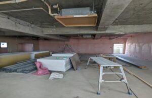 新築発泡ウレタン吹付状態